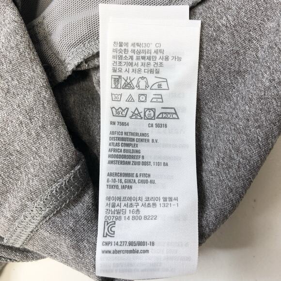 Abercrombie Women's Gray Athletic Pullover 1/4 Zip Sweatshirt Size XS Sporty - Picture 12 of 13